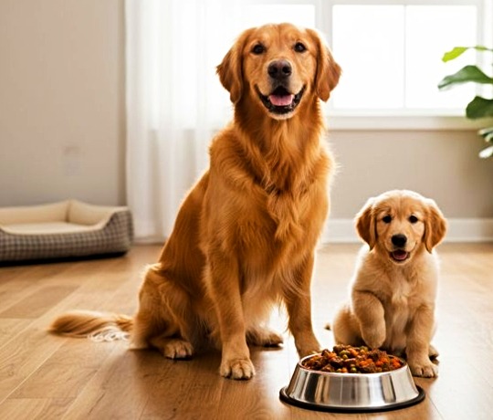 Dogs take the food full of essential nutrients.