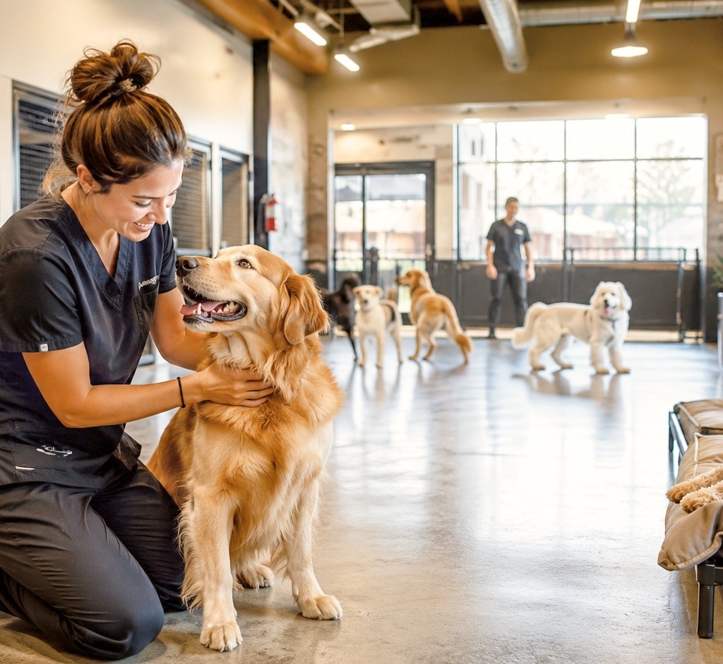Dog Boarding facility take care of your pet.