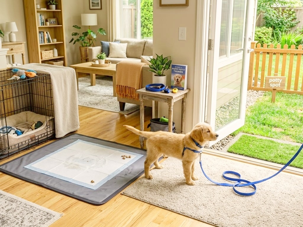 Puppy Pads are best alternative of potty spot.