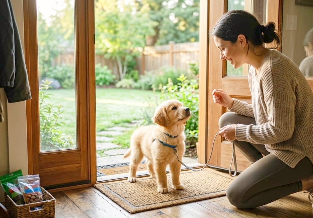 The owner start Potty Training from early age of dog.