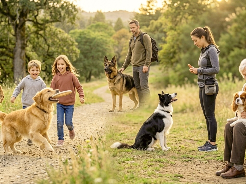 The Dog Breeds of different personalities.