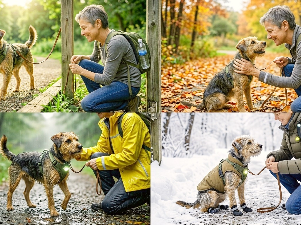 There is the seasonal dog walking tips.