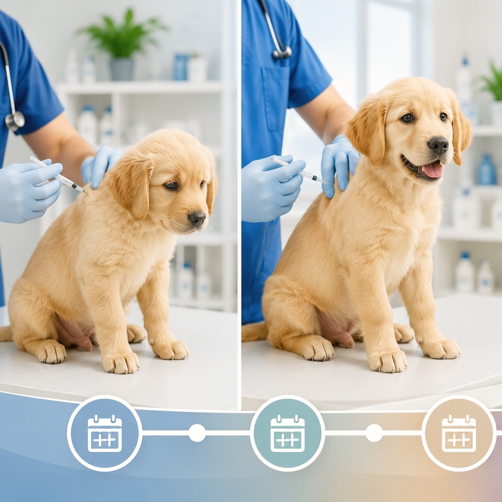 Doctor vaccinate the Dog.