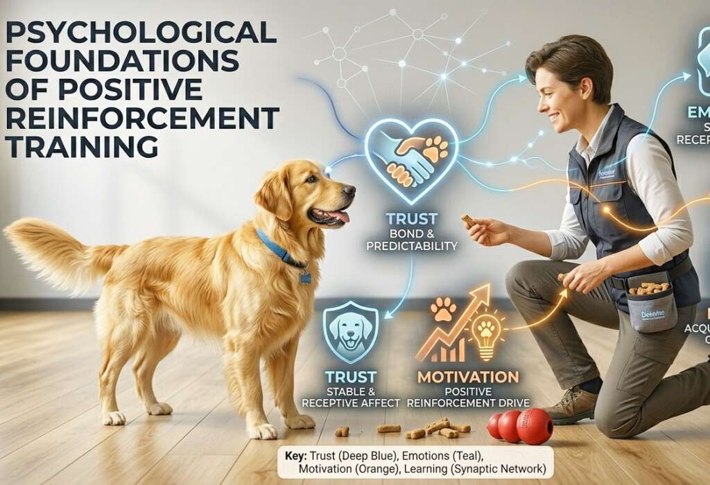 It is necessary to understand the dog psychology before training.