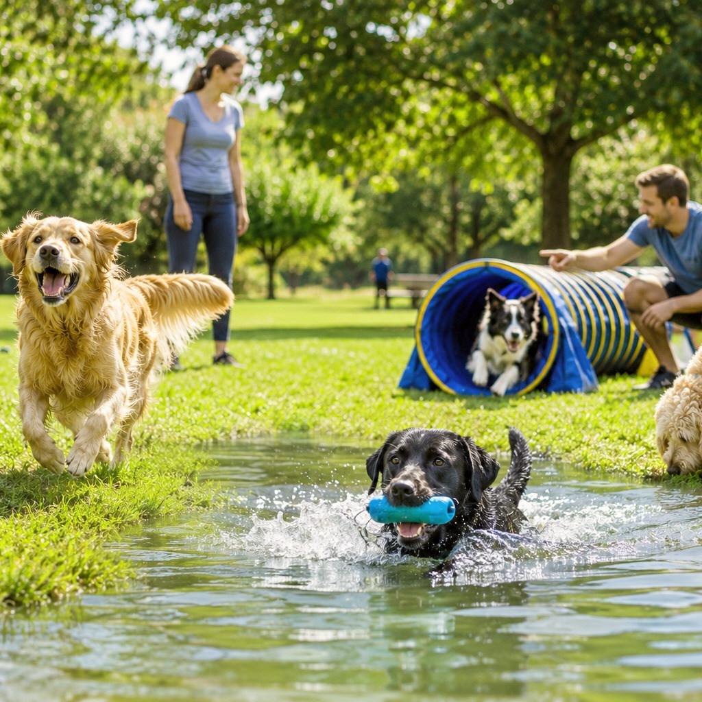 There are competitive activities for dog.