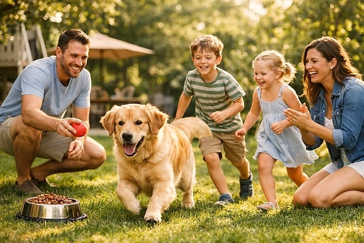 Owner should have to switch adult dog food according to breed.