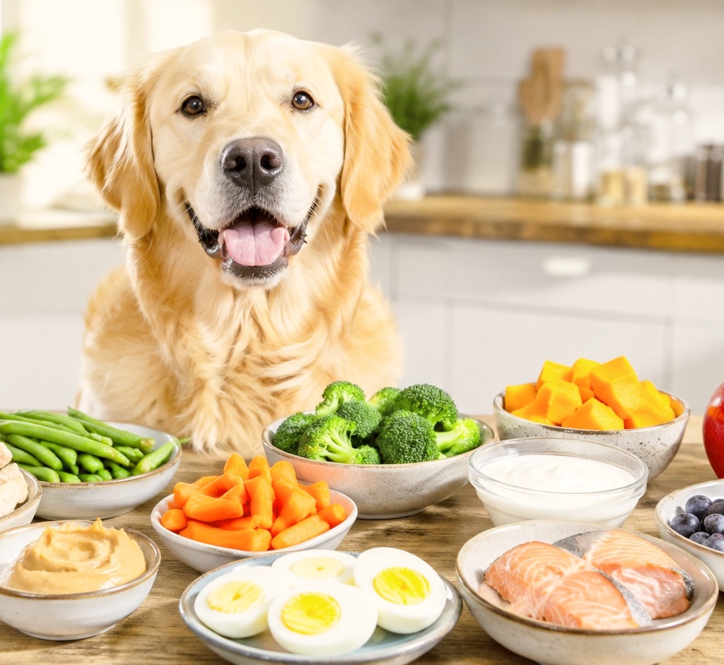 There are human foods for dogs.