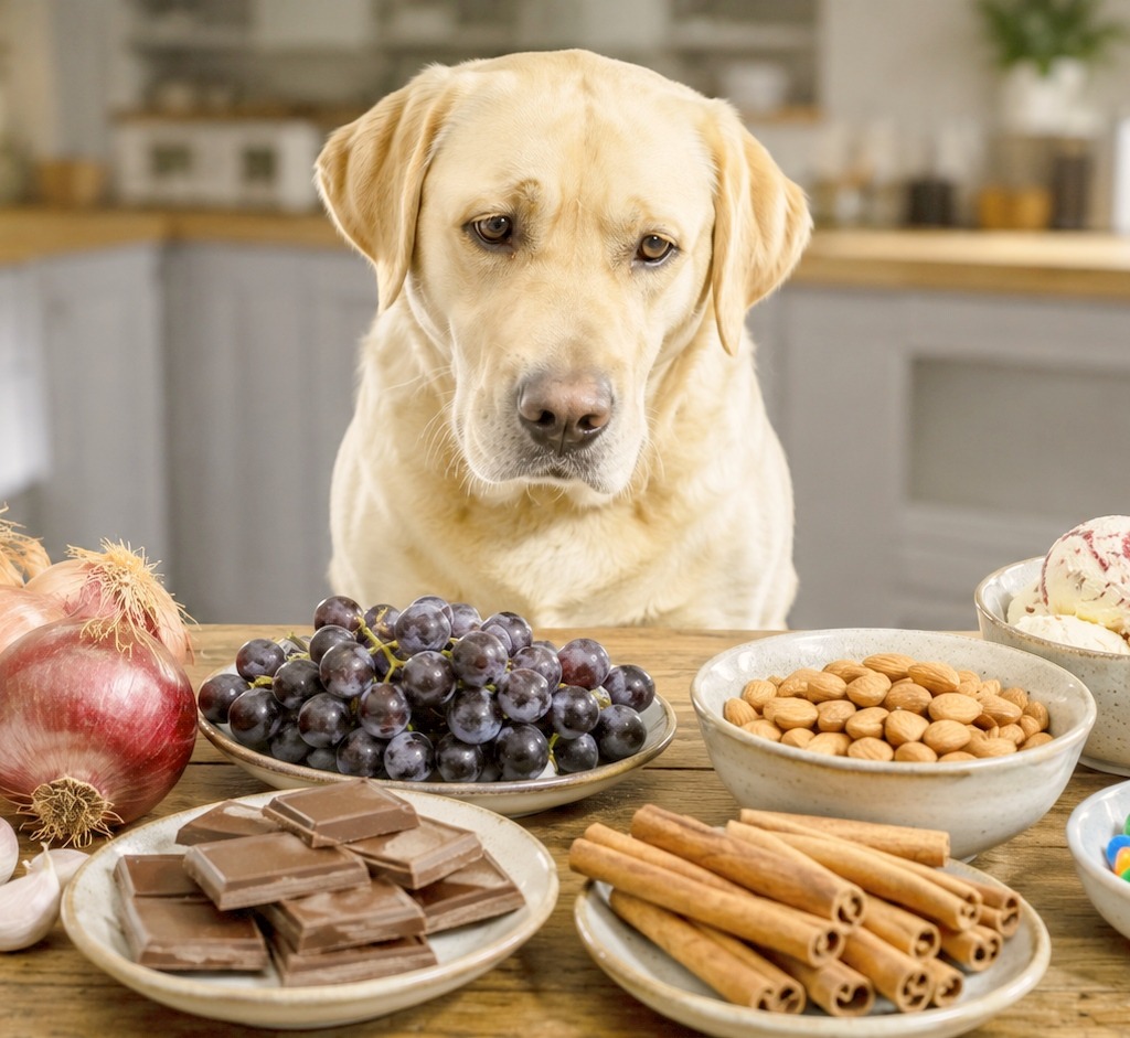 There are unsafe food for dog.